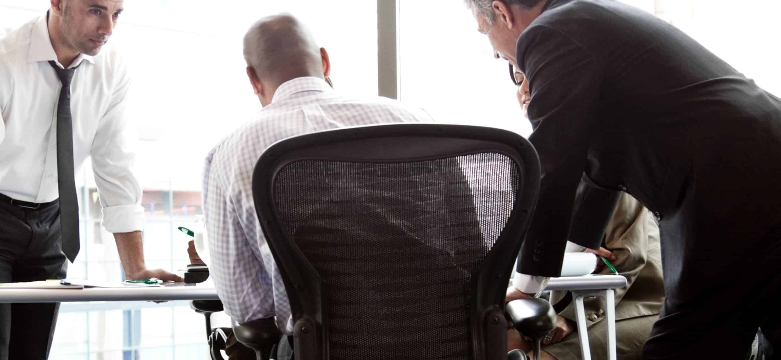 business meeting around table